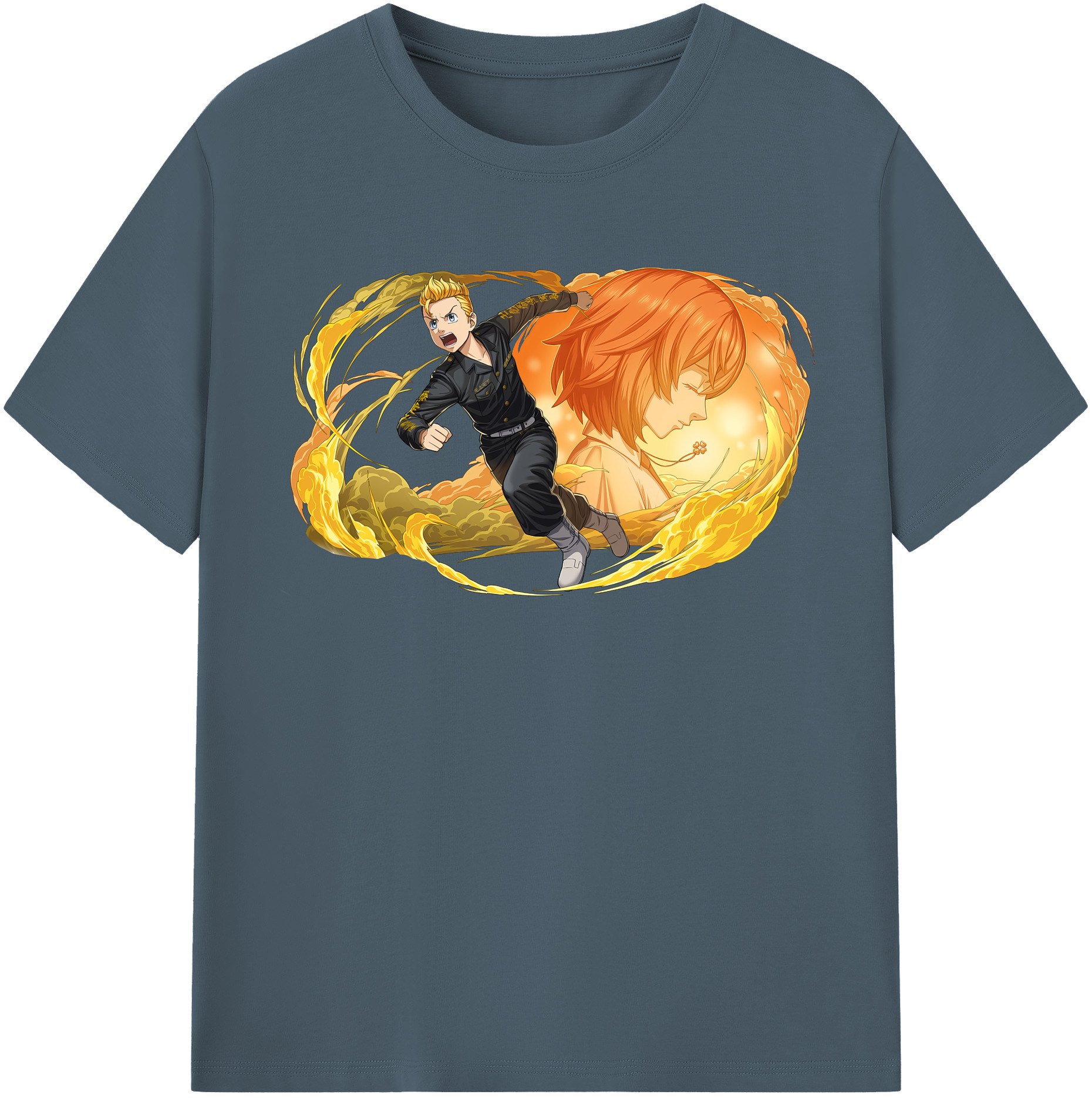 （画像用） 東京リベンジャーズ Tokyo Revengers 綿100％半袖Tシャツ（フロントプリント）
